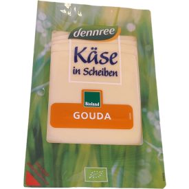 Bio szeletelt gouda sajt lakt.ment. Dennree 150 g