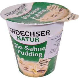 Vaniliás tejszín puding Andechser bio 150g