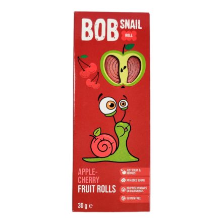 Bob Snail gyümölcstekercs alma-meggy 30g