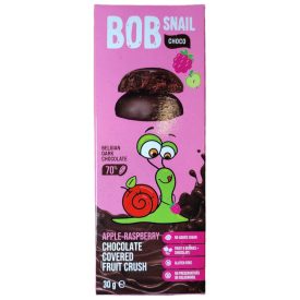 Bob Snail gyümölcs snack étcsokiban alma-málna 30g