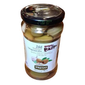 Bretas olivabogyó zöld + fokhagyma 314 ml 300g