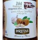 Bretas olivabogyó zöld + fokhagyma 314 ml 300g