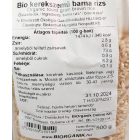 Biorganik kerekszemű barna rizs 500g