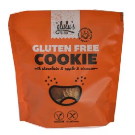 Glulu csokoládés keksz alma-fahéj gluténment. 100g