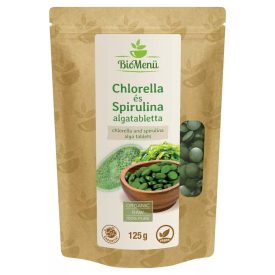 BioMenü chlorella és spirulina tabletta 125g