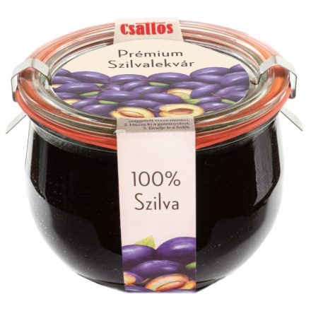 CSATTOS Prémium szilvalekvár Méhes Mézes 600 g