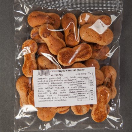 Gesztenyés-vaníliás teasütemény gluténment. 75g