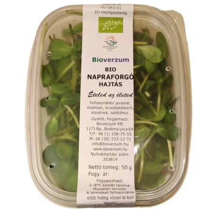 Bio Napraforgó csírahajtás 50g