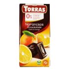 Torras étcsokoládé narancs glutén-, cukorment. 75 g