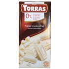 Torras fehércsokoládé glutén-, cukorment. 75 g
