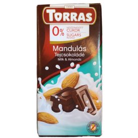 Torras tejcsokoládé mandula glutén-, cukorment. 75 g