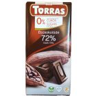 Torras étcsokoládé 72% glutén-, cukorment. 75 g