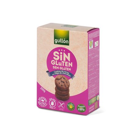 Gullón keksz csokidarabokkal glut.ment. 200g